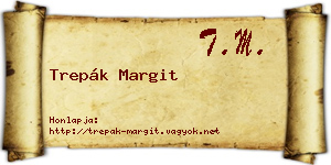 Trepák Margit névjegykártya